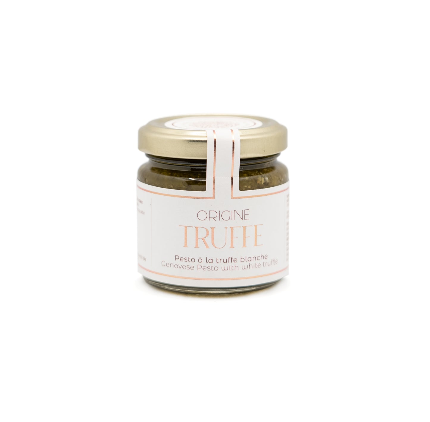 Pesto à la truffe blanche Tuber Magnatum au basilic de Gênes AOC - Origine Truffe