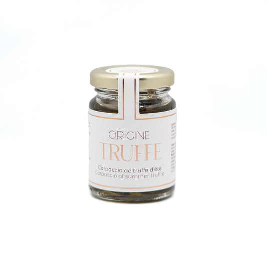 Carpaccio de truffe d'été en lamelles Origine Truffe - Tuber Aestivum 70%, 