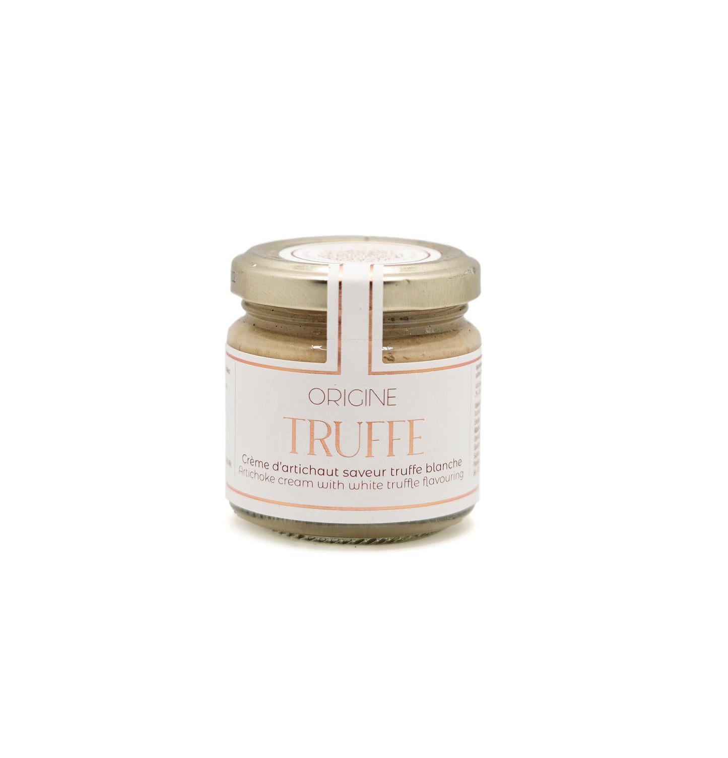 Crème d'artichaut parfumée à la truffe blanche Tuber Magnatum - tartinade apéritive Origine Truffe 80g