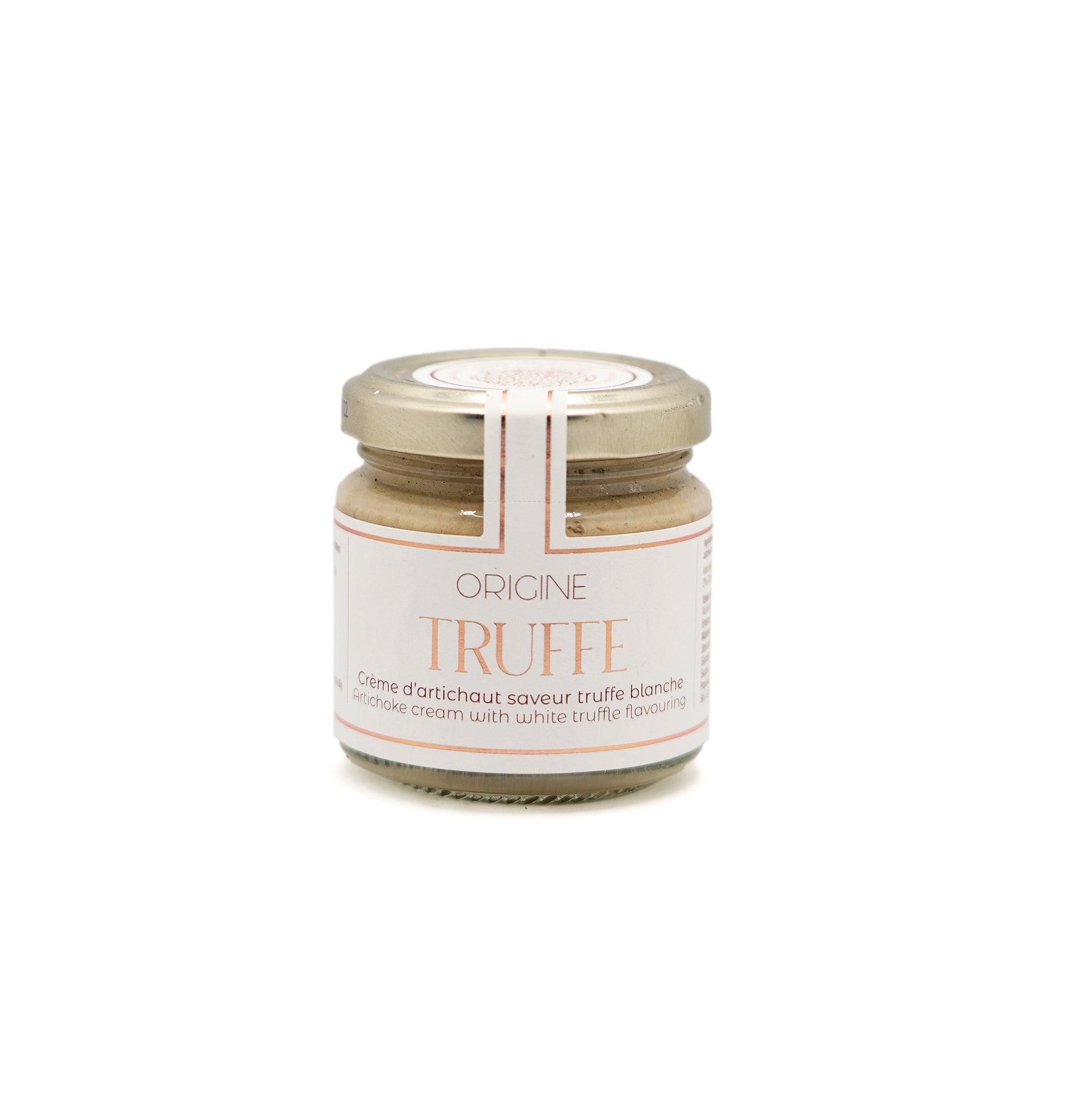 Crème d'artichaut parfumée à la truffe blanche Tuber Magnatum - tartinade apéritive Origine Truffe 80g