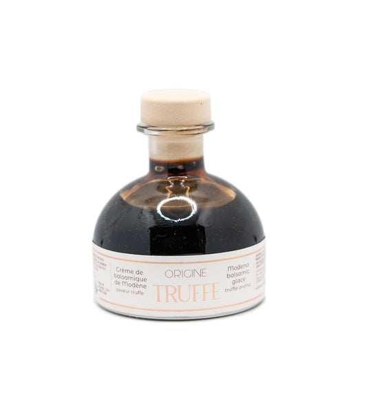 Crème de vinaigre balsamique de Modène IGP aromatisée à la truffe - condiment gourmet Origine Truffe