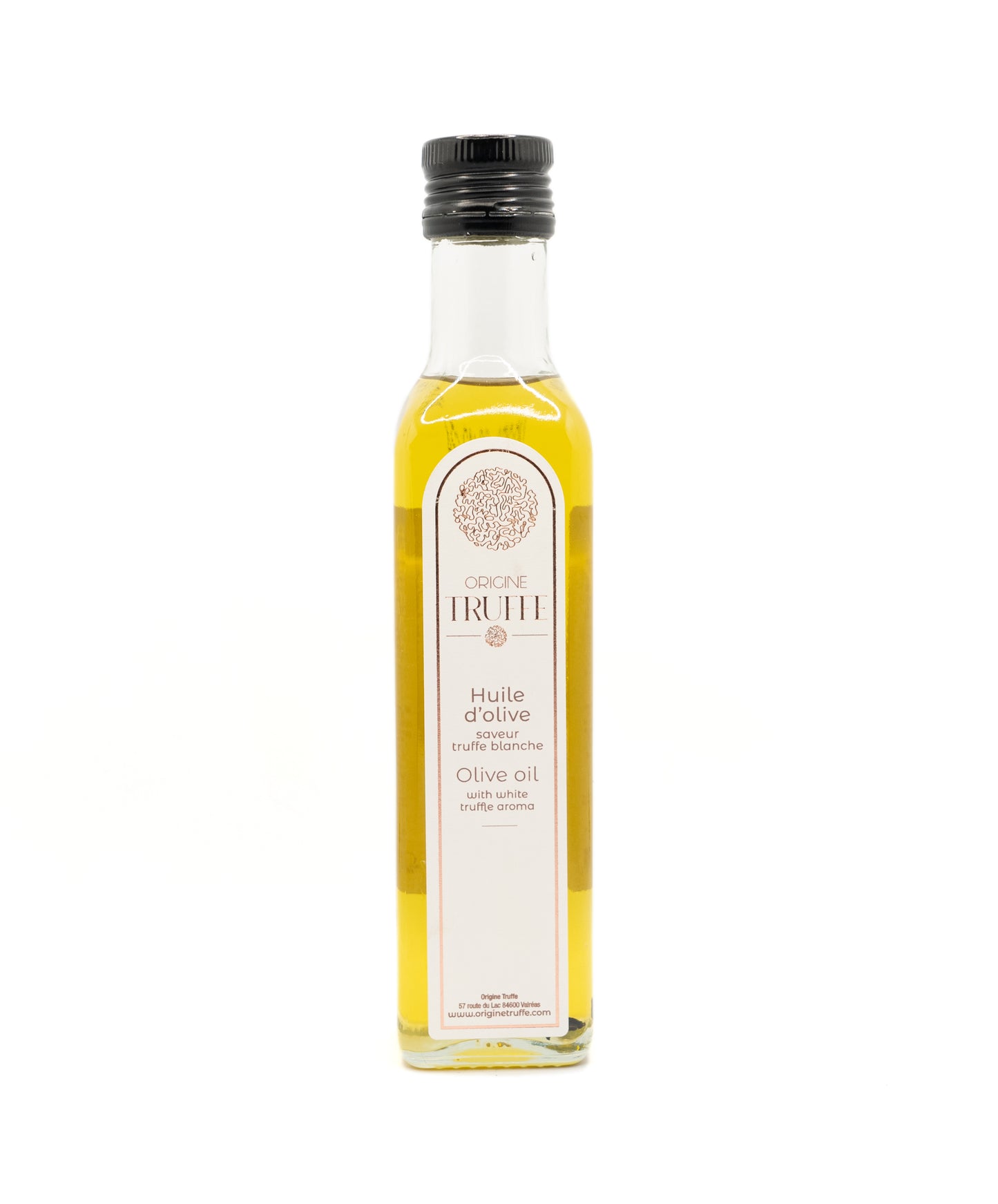 Huile d'olive vierge extra du Vaucluse à la truffe blanche Tuber Magnatum - Origine Truffe 250ml