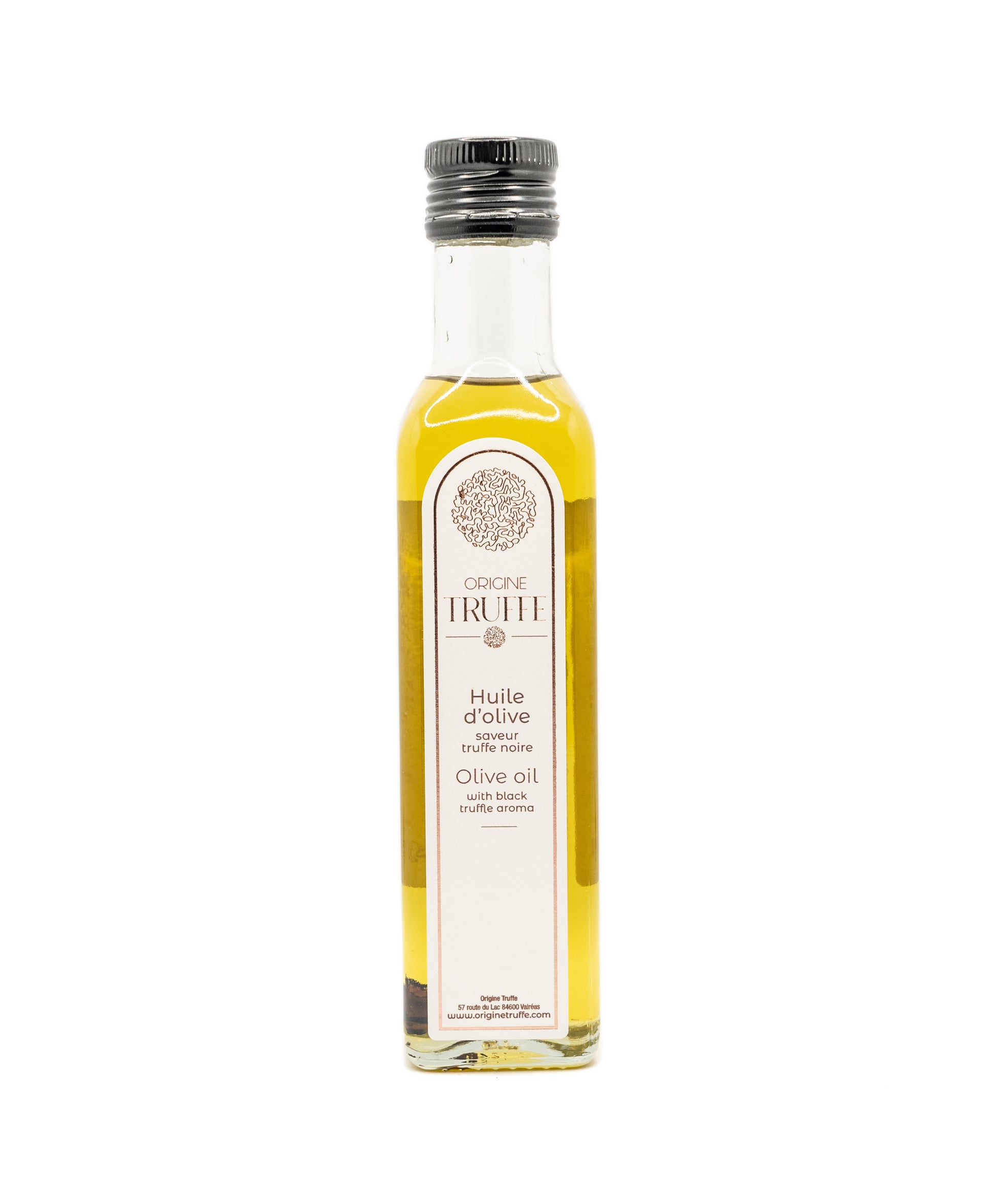 Huile d'olive vierge extra du Vaucluse à la truffe noire Tuber Melanosporum - Origine Truffe 250ml