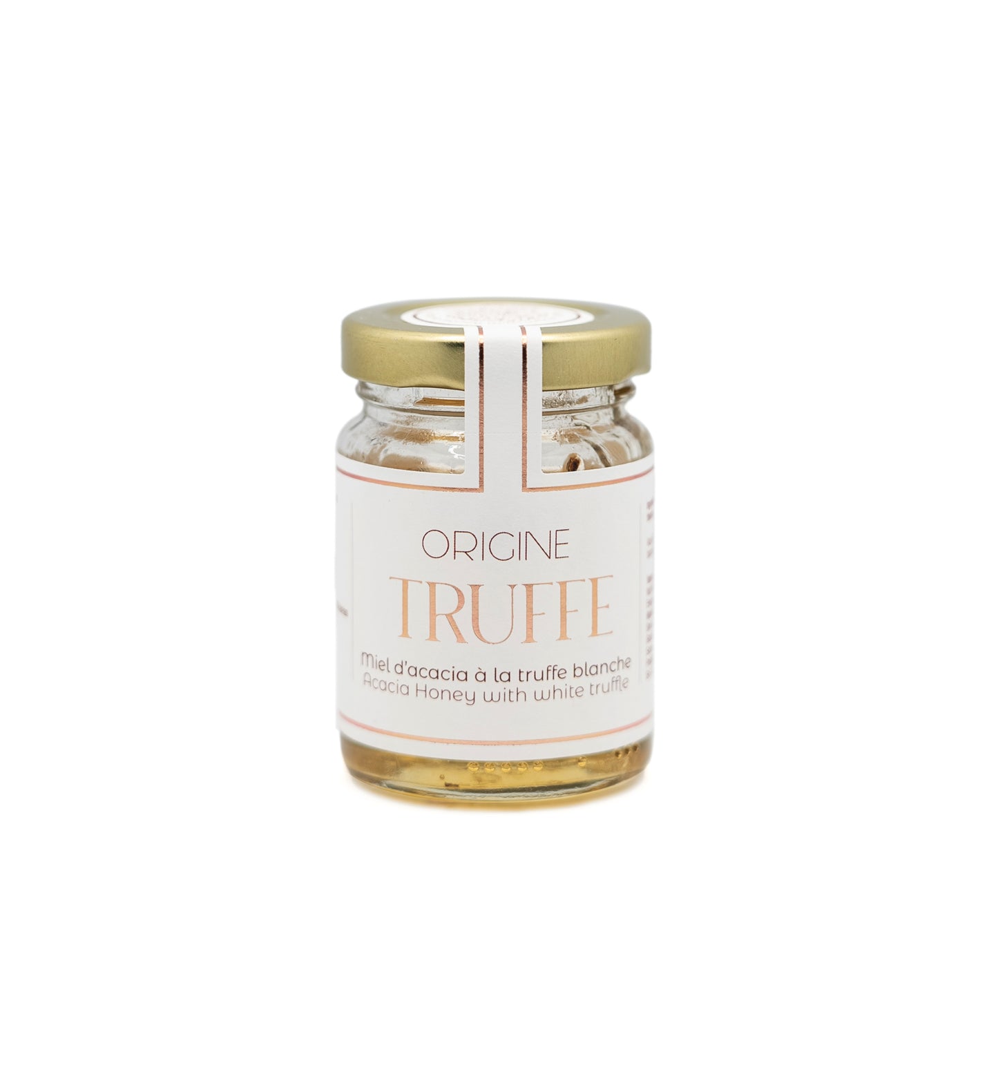 Miel d'acacia à la truffe blanche Tuber Borchii - condiment gourmet fromages et foie gras Origine Truffe