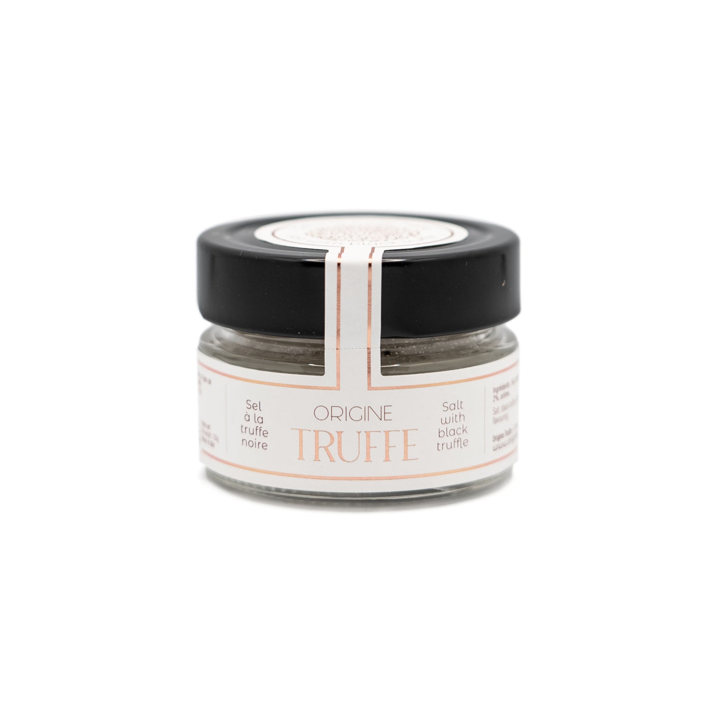 Sel marin à la truffe noire Tuber Melanosporum - assaisonnement gourmet fin de cuisson Origine Truffe