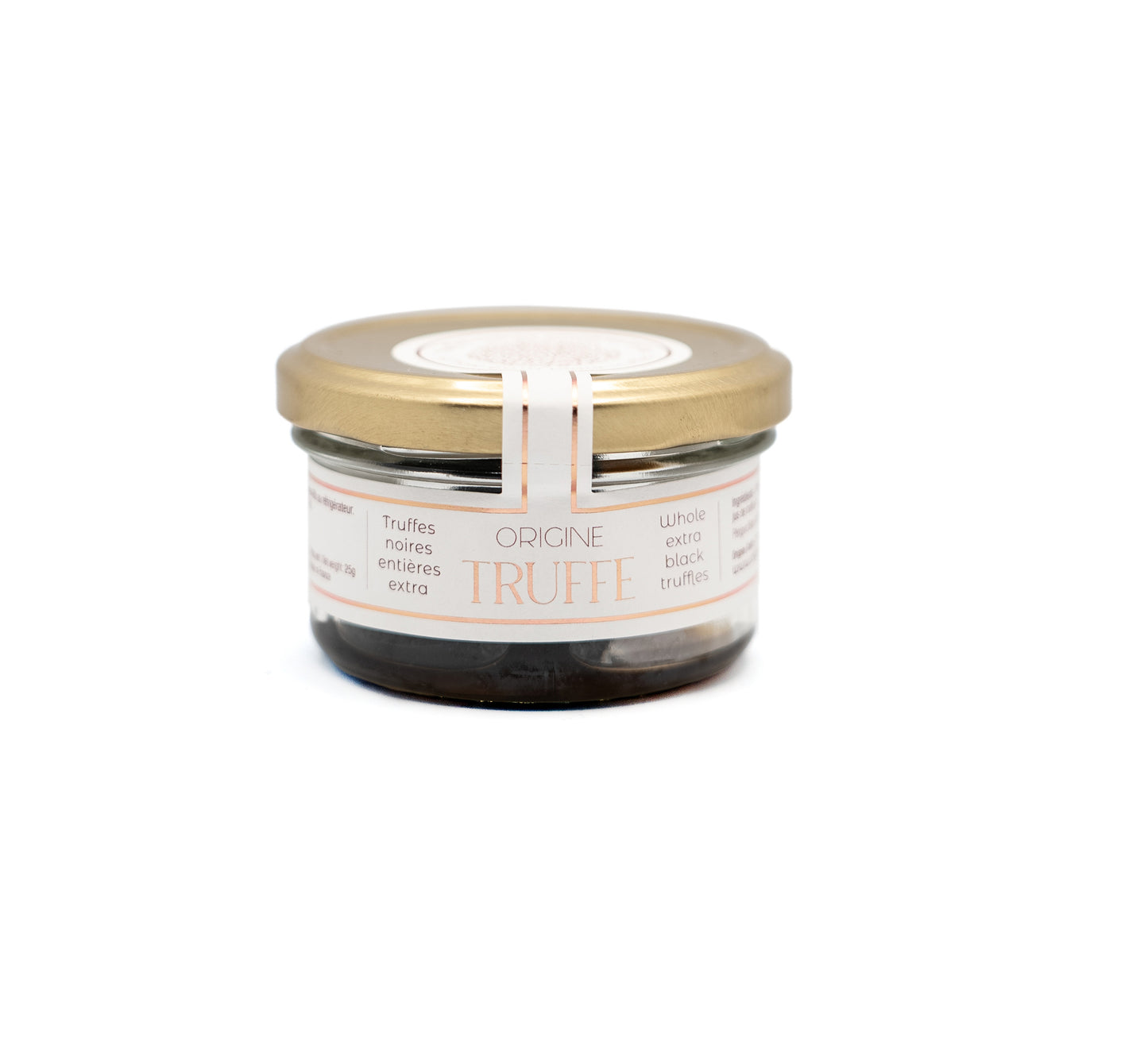 Truffes noires entières extra Tuber Melanosporum du Périgord - bocal 25g Origine Truffe